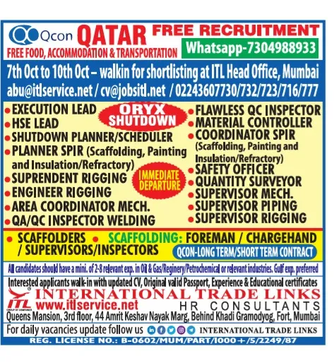 Urgent Hiring for Qatar at SML Jobs — original poster