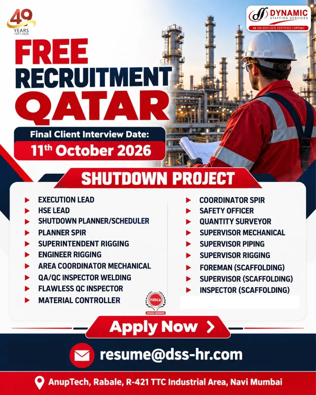 Urgent Hiring for Qatar at SML Jobs — original poster