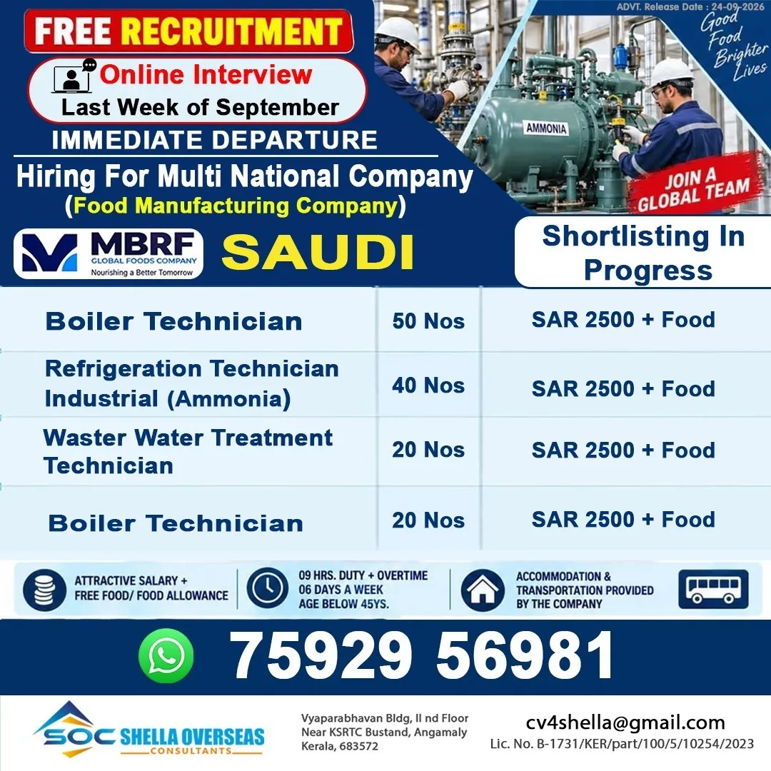 Urgent Hiring for Saudi Arabia at SML Jobs — original poster