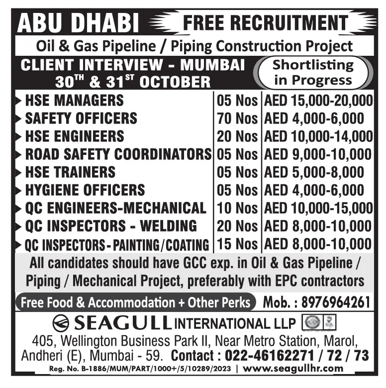 Urgent Hiring for Abu Dhabi at SML Jobs — original poster
