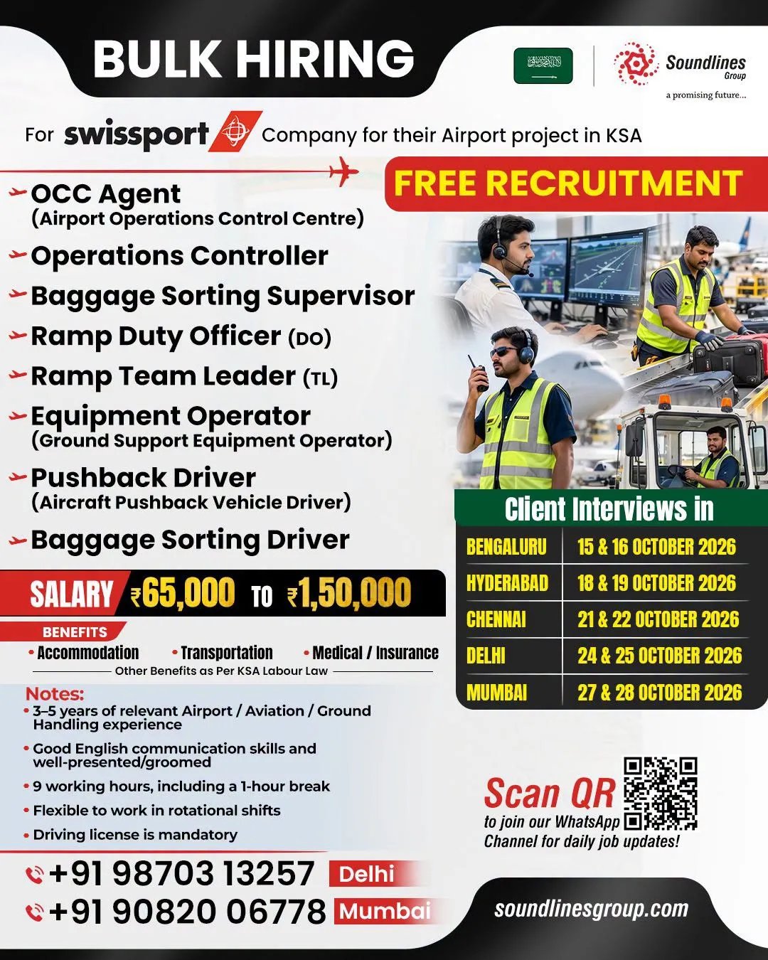 Urgent Hiring for Saudi Arabia at SML Jobs — original poster