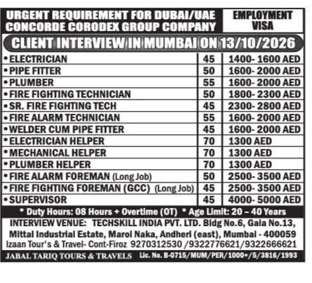 Urgent Hiring for UAE at SML Jobs — original poster