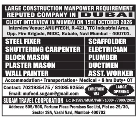 Urgent Hiring for Mumbai, India at SML Jobs — original poster
