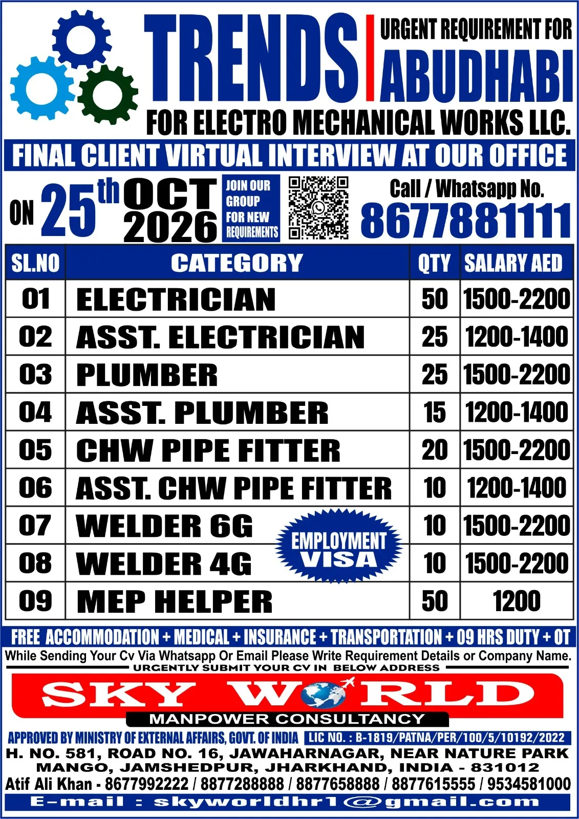 Urgent Hiring for UAE at SML Jobs — original poster
