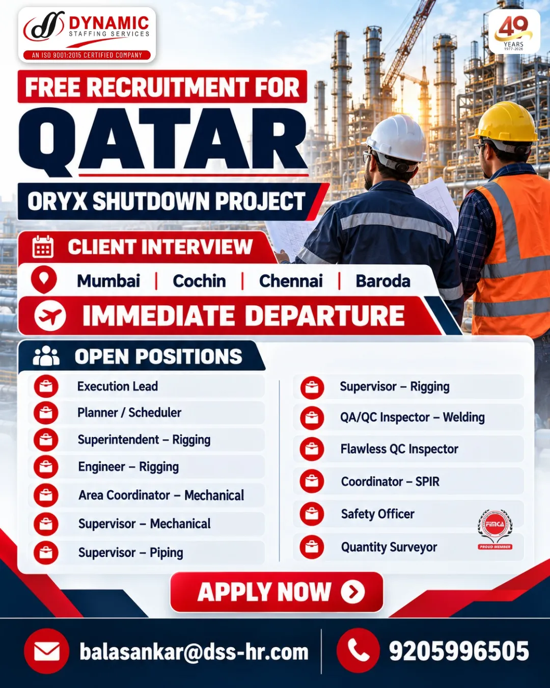 Urgent Hiring for Qatar at SML Jobs — original poster