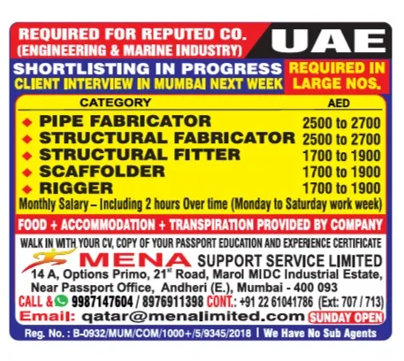 Urgent Hiring for Qatar at SML Jobs — original poster